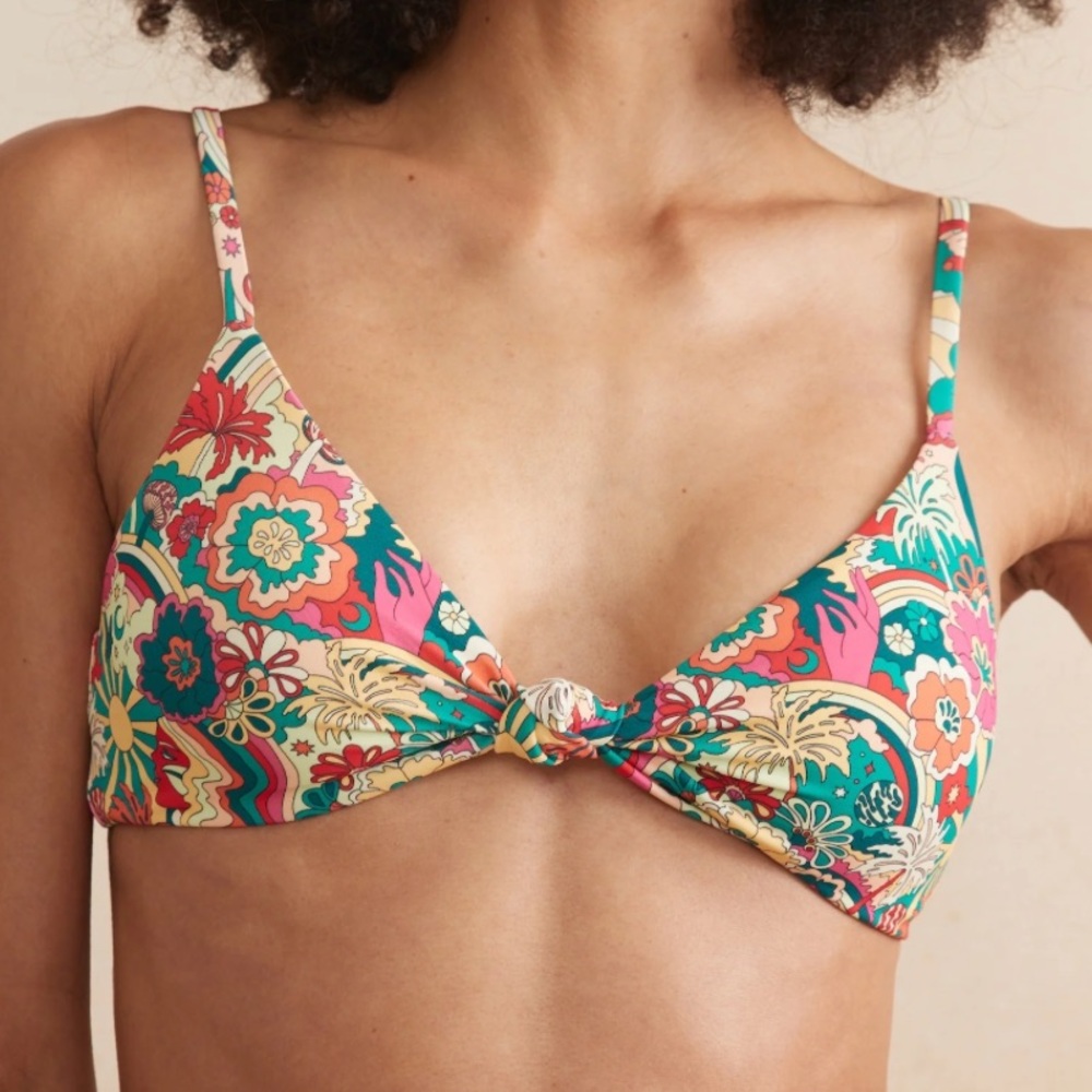 Marine Layer Andie Colorful Swim Top